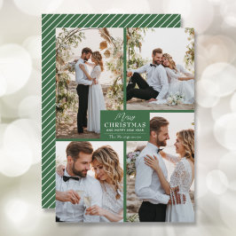 Merry Kerstmis 4 Foto Collage Feestdagenkaart