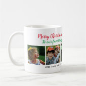 Merry Kerstmis 5 Foto Collage Grandouders Koffiemok (Links)