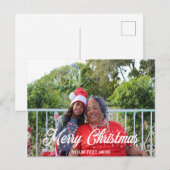Merry Kerstmis, aangepast Briefkaart (Voorkant / Achterkant)