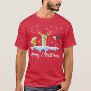 Merry Kerstmis Bartender Drink Mier Bartendi T-shirt
