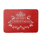 Merry Kerstmis Bath Mat (Voorkant)