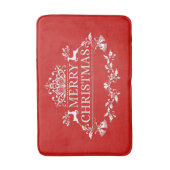 Merry Kerstmis Bath Mat (Voorkant Verticaal)