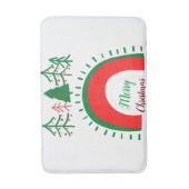 Merry Kerstmis Bath Mats Badmat (Voorkant Verticaal)
