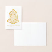 Merry Kerstmis Bell Sugar Cookie Sprinkles Xmas Folie Kaarten (Display)