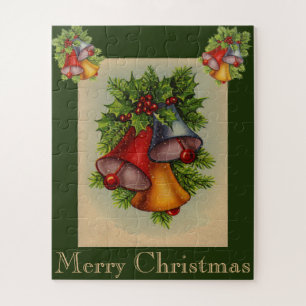 Merry Kerstmis Bells Puzzle Legpuzzel