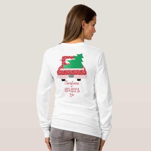MERRY "Kerstmis bij Gigi's" T-shirt (Achterkant volledig)