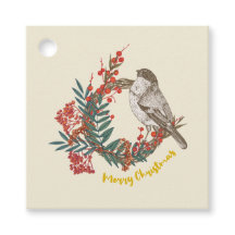 Merry Kerstmis Bird Wreath