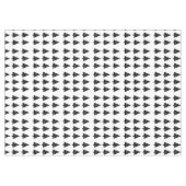 Merry Kerstmis Black Trees Tablecloth Tafelkleed (Voorkant (Horizontaal))