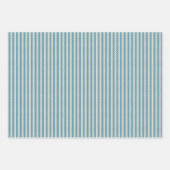 Merry Kerstmis Blauwgroen Groene Vintage Inpakpapier Vel (Voorkant 3)