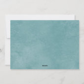 Merry Kerstmis Blauwgroen Snowflakes Eén foto Feestdagenkaart (Achterkant)