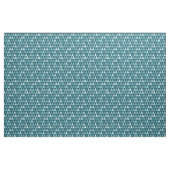 Merry Kerstmis Blauwgroen Tree Geometric Pattern Stof (Fat Quarter)
