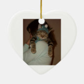 Merry Kerstmis Boris Catenov Keramisch Ornament (Achterkant)