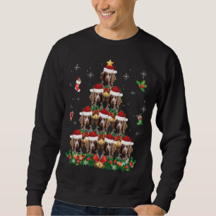 Merry Kerstmis Bretagne Spaniel Dog Santa Tree Pa Trui