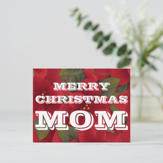 Merry Kerstmis Briefkaart (Staand voorkant)