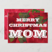 Merry Kerstmis Briefkaart (Voorkant / Achterkant)