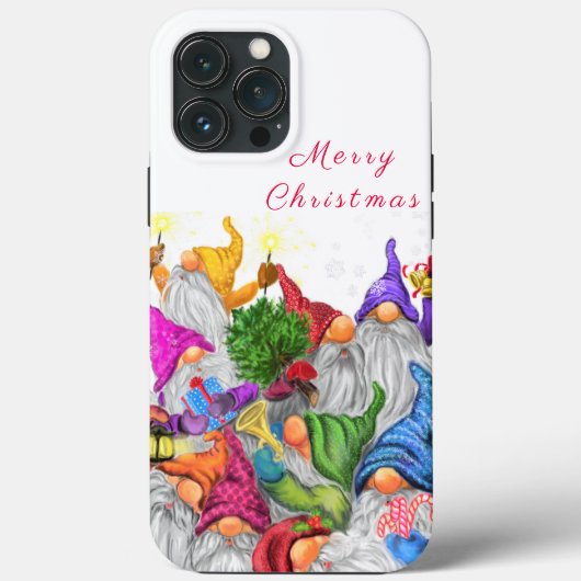 Merry Kerstmis Cartoon Tekening Fun Case-Mate iPhone Case (Achterkant)