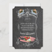 Merry Kerstmis  Chalkboard Kaart (Voorkant)