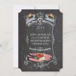 Merry Kerstmis  Chalkboard Kaart