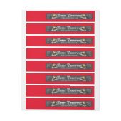 Merry Kerstmis  Chalkboard Omwikkelbaar Adreslabel (Vel)