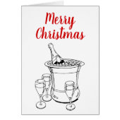 Merry Kerstmis Champagne Bucket Glasses (Voorkant)