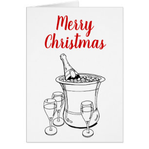 Merry Kerstmis Champagne Bucket Glasses