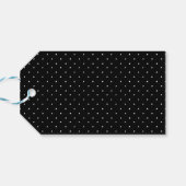 Merry Kerstmis Chic Script Lettert Black Cadeaulabel (Achterkant Horizontaal)