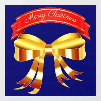 Merry Kerstmis Cling Raamsticker