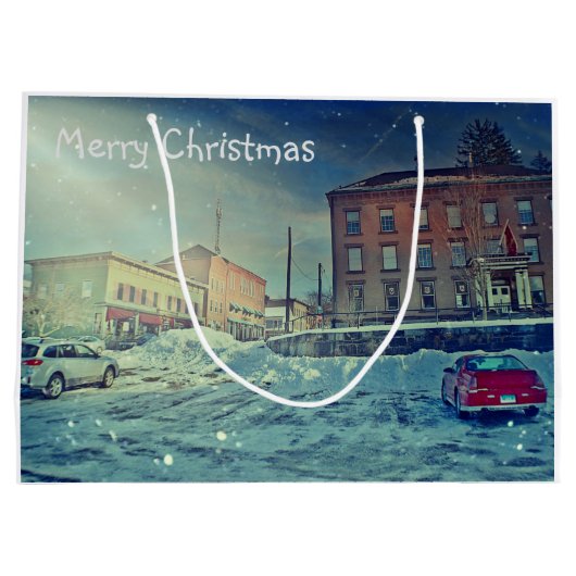 Merry Kerstmis Collinsville Groot Cadeauzakje (Achterkant)