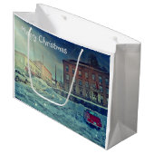 Merry Kerstmis Collinsville Groot Cadeauzakje (Voorkant Gekanteld)