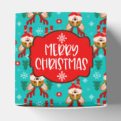Merry Kerstmis Corgi Dog Favor Box Bedankdoosjes (Bovenkant)