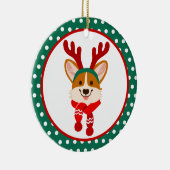 Merry Kerstmis Corgi Dog Ornament (Rechts)