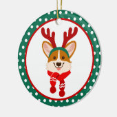 Merry Kerstmis Corgi Dog Ornament (Links)