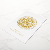 Merry Kerstmis Corporate Greeting Gold Folie Feestdagenkaart (Gedraaid)