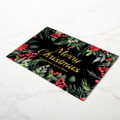 Merry Kerstmis Corporate Greeting Gold Folie Feestdagenkaart (Gedraaid)