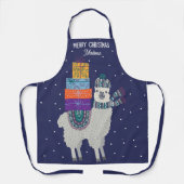 Merry Kerstmis Cute Llama Holiday Gifts Winter Schort (Voorkant)