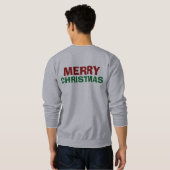 Merry Kerstmis Dinner Holiday Foods Ugly Sweater (Achterkant volledig)