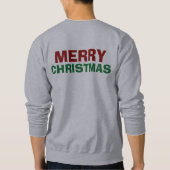 Merry Kerstmis Dinner Holiday Foods Ugly Sweater (Achterkant)