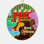 Merry Kerstmis Dinos Ornament (Links)