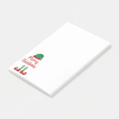 Merry Kerstmis Elf Outfit Green Red Post-it® Notes (Schuin)