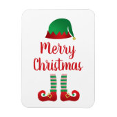 Merry Kerstmis Elf Pet Red Green Magneet (Verticaal)