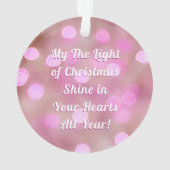 Merry Kerstmis en naam personaliseren, Cute Dog/Tr Ornament (achterkant)