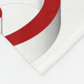 Merry Kerstmis Flying Reindeer Red script Fleece Deken (Hoek)