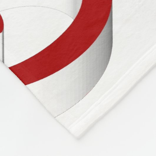 Merry Kerstmis Flying Reindeer Red script Fleece Deken (Hoek)