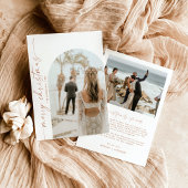 Merry Kerstmis Foto Holiday Kaart Boho