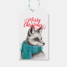 Merry Kerstmis Fox Drawing 