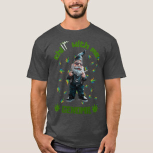 Merry Kerstmis Funny Gnomes stoner Gnome T-shirt
