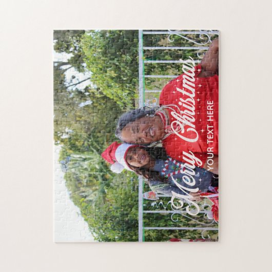 Merry Kerstmis - Gepersonaliseerde puzzle Legpuzzel (Verticaal)