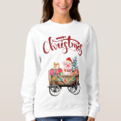 Merry Kerstmis Gietshirt Trui (Voorkant)