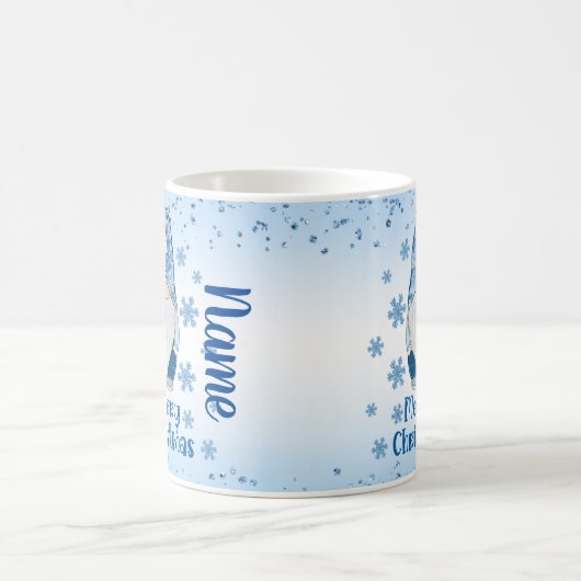 Merry Kerstmis Gnome Holiday Coffee Tea Mok (Center)