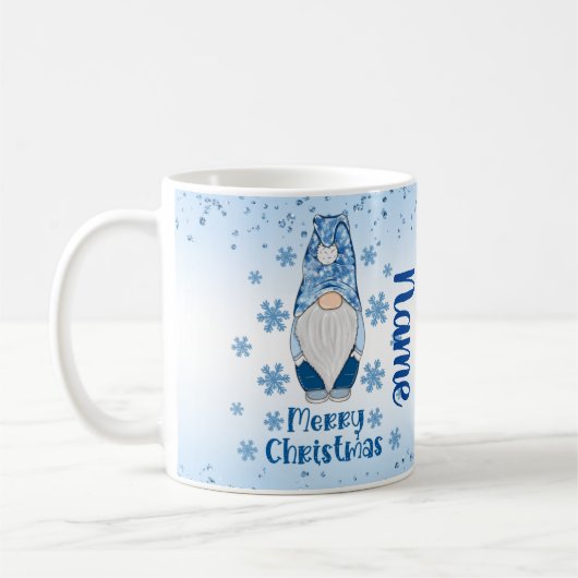Merry Kerstmis Gnome Holiday Coffee Tea Mok (Links)